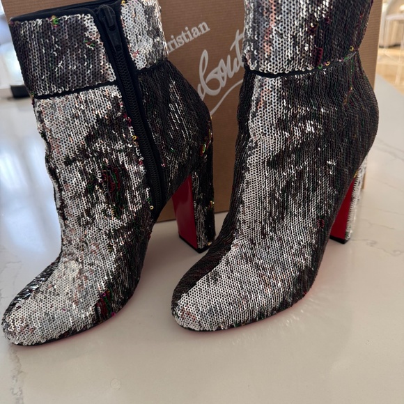 Christian Louboutin multi glitter half boots SHOW STOPPER - Picture 3 of 3
